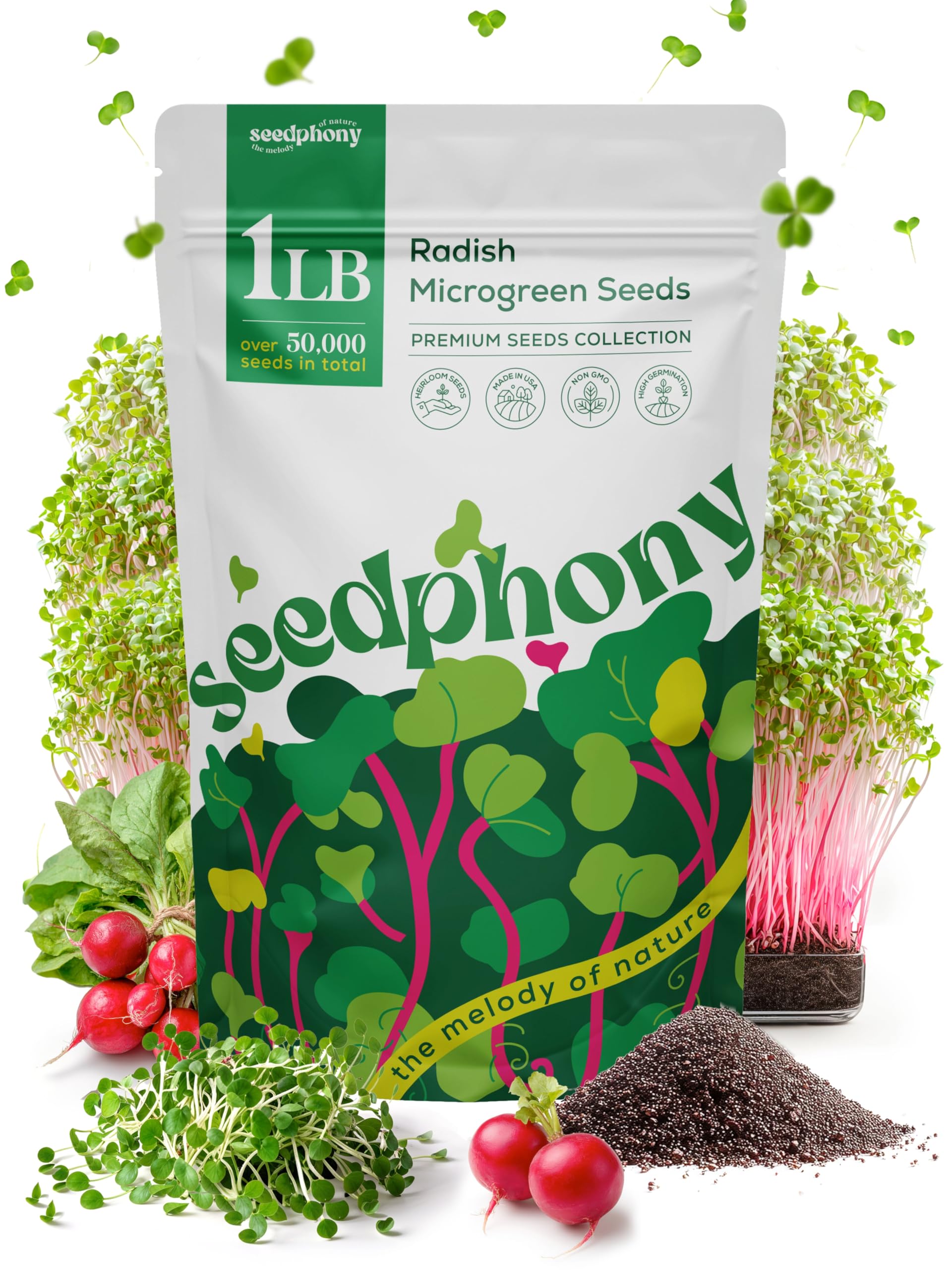 Seedphony Radish Sprouting Seeds
