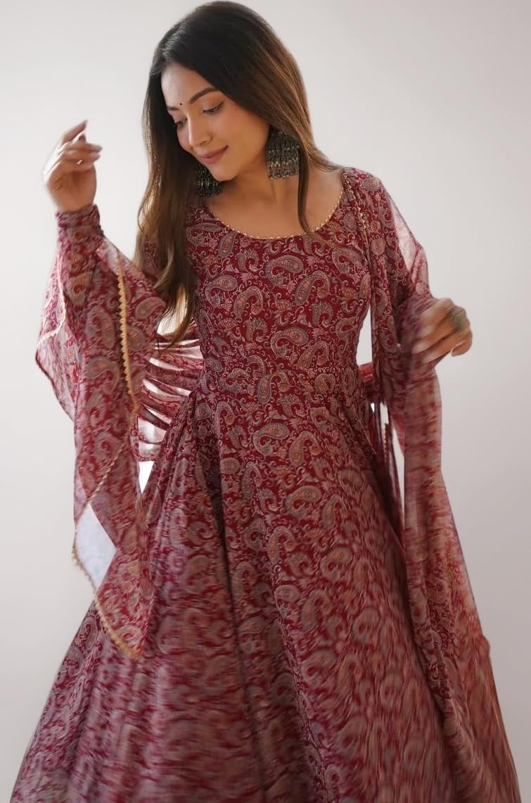 Wedani Georgette Anarkali Kurta Set for Women
