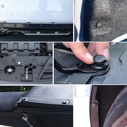 Vista 21 de Nilight 50 clips de retención tipo empujador de aislamiento para capó de orificio de 0.343 in compatibles con Chrysler 4878883AA Dodge 1996-2005 50
