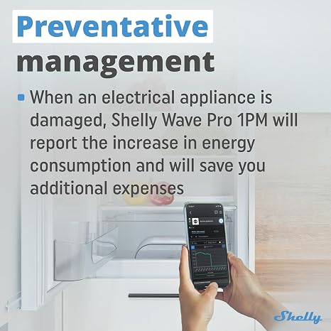Shelly Wave Pro 1PM US LR | Z-Wave Long Range Smart Relay Switch with Power Metering, 1-Channel 16 A | DIN-Rail | Home Automation | High Compatibility | Easy Installation | iOS Android App