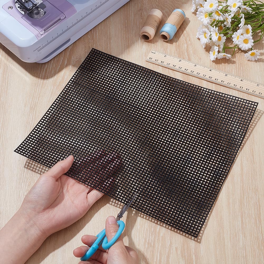 12Pcs Plastic Mesh Canvas Sheets 11×9" Needlepoint Sheets