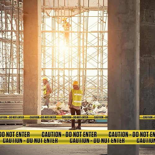 Miniatura 39 de ATERET - Cinta de seguridad de 3 pulgadas x 1000 pies, 2 unidades, con texto «Crime Scene Do Not Cross», de construcción, para zonas peligrosas