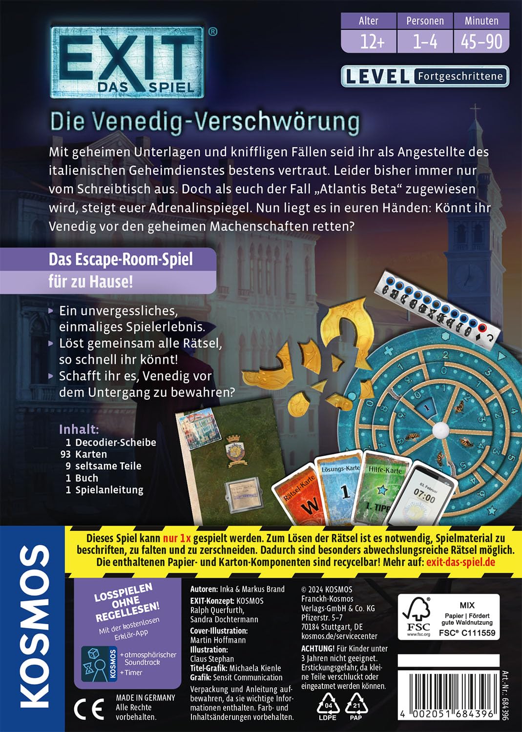 KOSMOS EXIT - Das Spiel: Die Venedig-Verschwörung – Ansicht 2