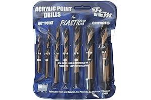 Drill Bits for Plastic (acrylic, plexiglass, ABS, lexan, polycarbonate, PVC) Part BG4600