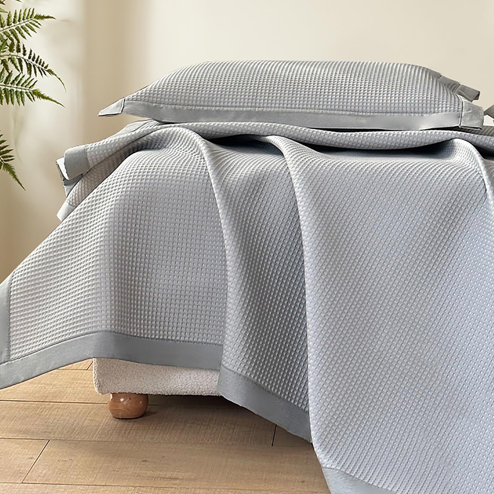 Ice Silk Cooling Bed Sheet, Summer Cooling Sleeping Pad Ice Silk Rattan Foldable Breathable Multicolor Multiple Sizes(Grey,180cmx200cm/71"x79")