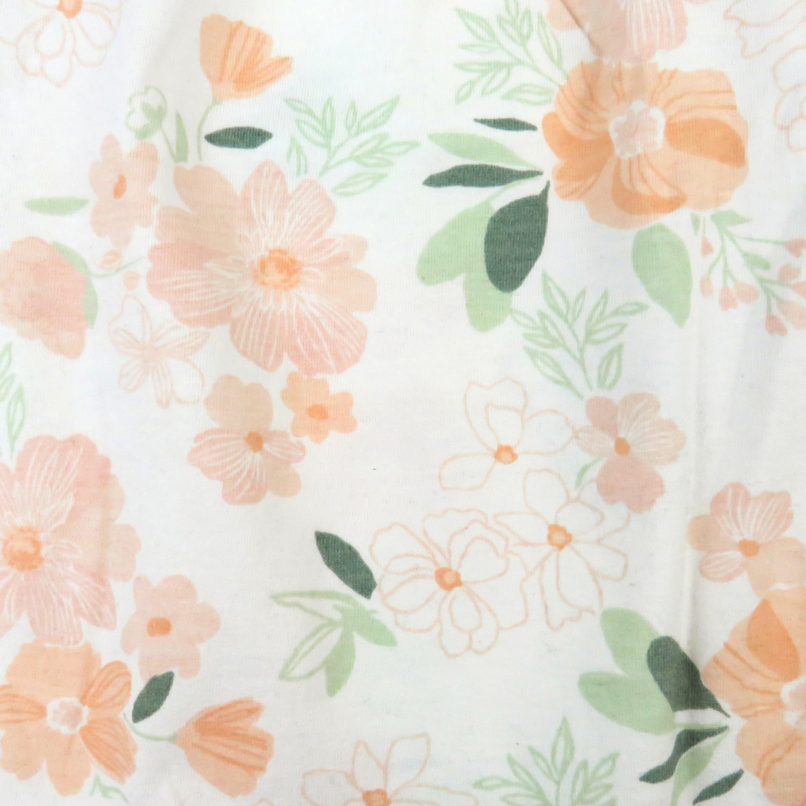 HonestBaby Baby-Girls - Paquete de 3 camisetas sin mangas con volantes, 100% algodón orgánico para bebés y niñas