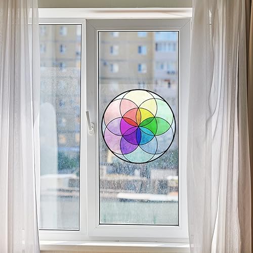 Miniatura 3 de Seed of Life - Lámina redonda para vidrieras (24 pulgadas)