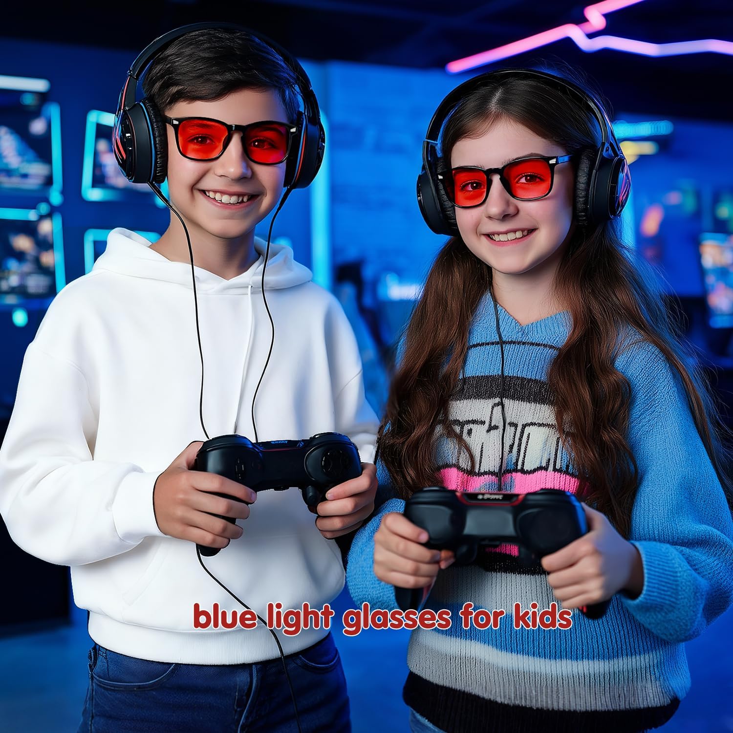 CHEERS DEVICES Blue Light Blocking Glasses for Kids Boys Girls Teens - Computer Glasses with Unbreakable Frame and Anti-Glare