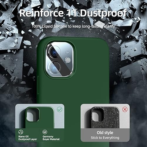 Miniatura 4 de Funda de silicona para iPhone 11 con protector de pantalla, funda de silicona para iPhone 11 i Phone 11 funda para, delgada funda protectora con