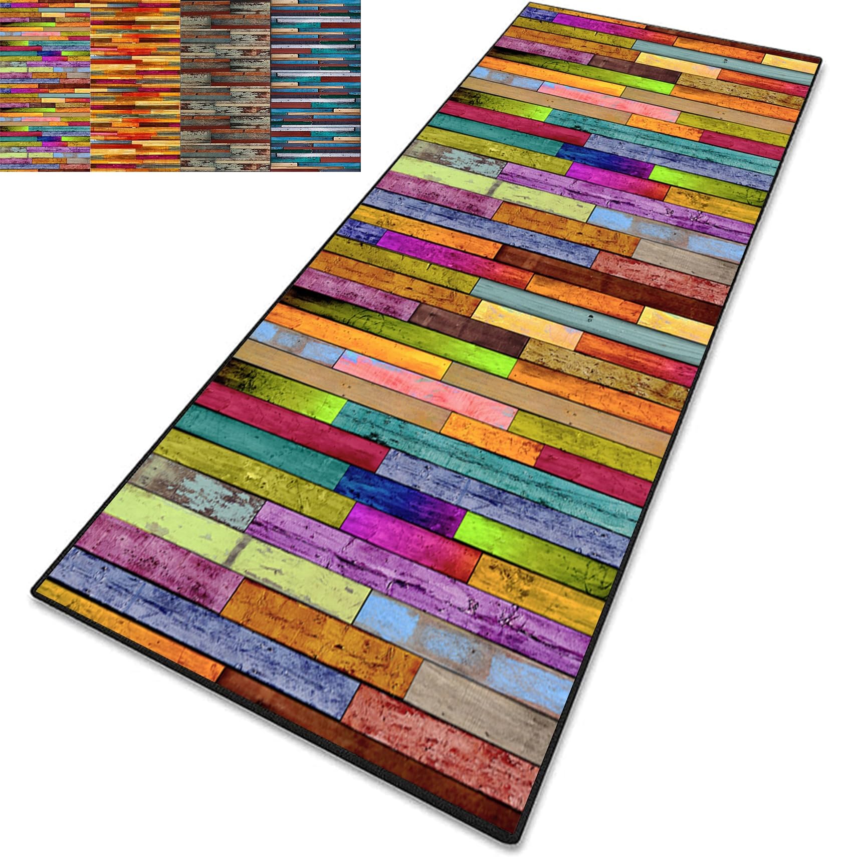 CONGCLI Runner Rugs for Hallway 55 x 155 cm Lightweight, Washable, and Non-Slip Custom Length Narrow Rug Backing Runners Perfect for Living Room, Bedroom, Kitchen, D