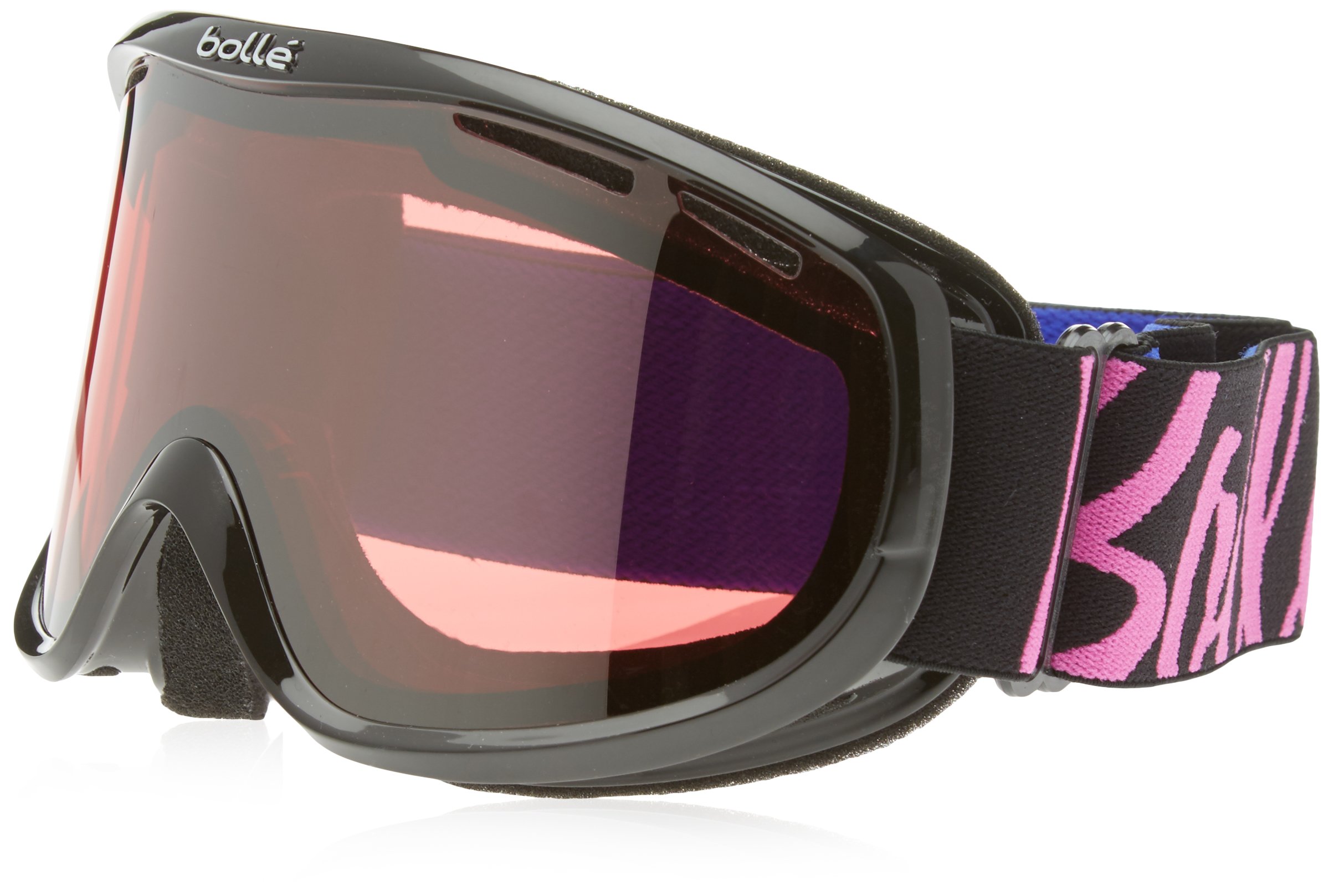 Bolle Sierra Vermillon Gun, Black & Pink, Small/Medium