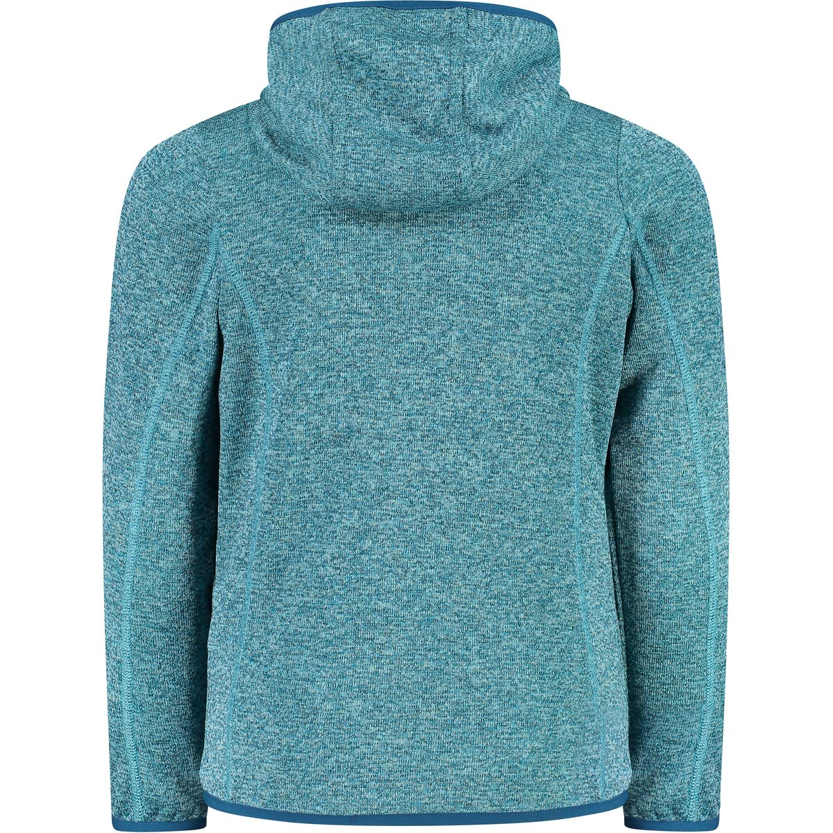 CMP - Chaqueta infantil Knit-Tech con capucha fija, Agua más oscura, 116