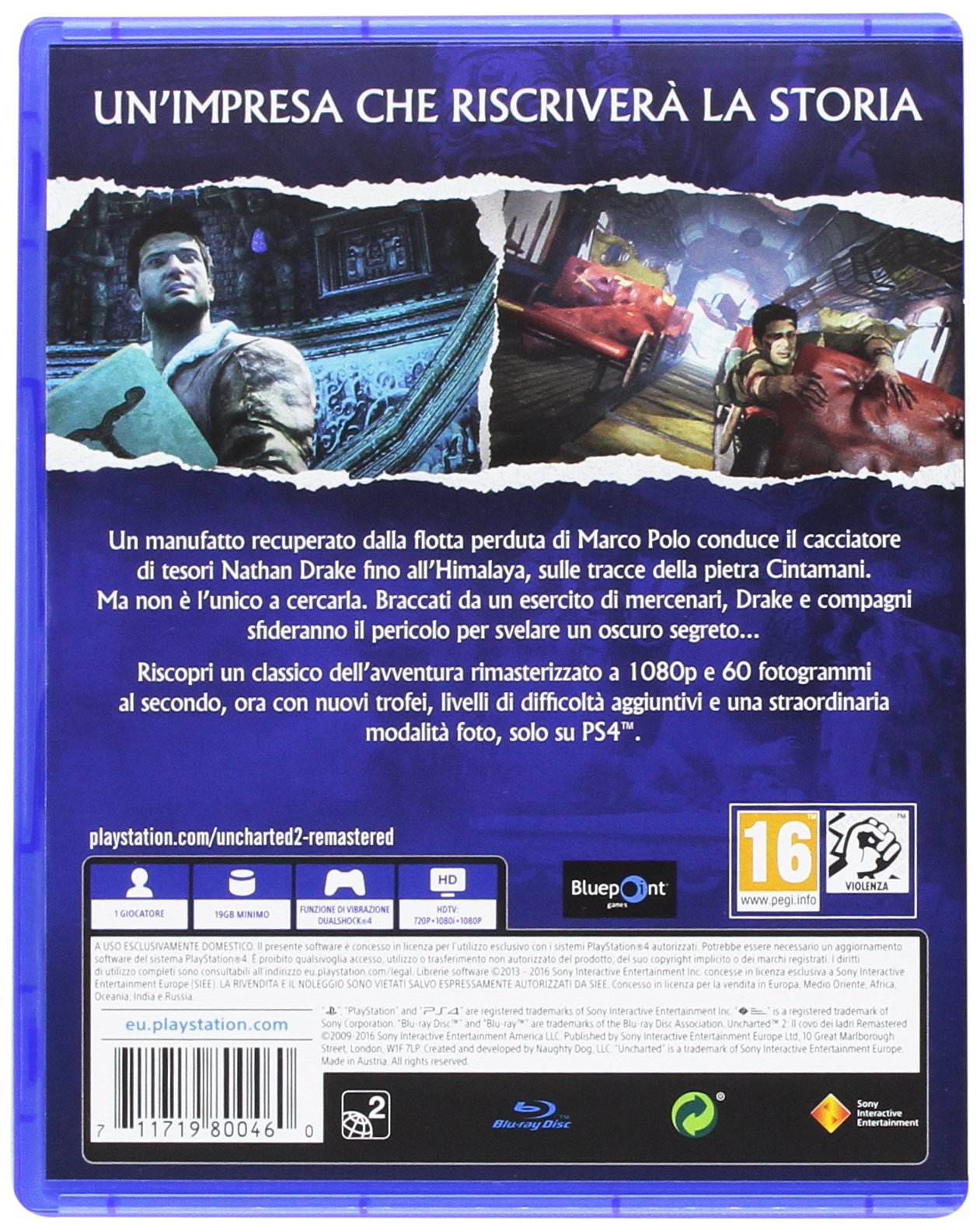 Uncharted 2: Among Thieves - PlayStation 4