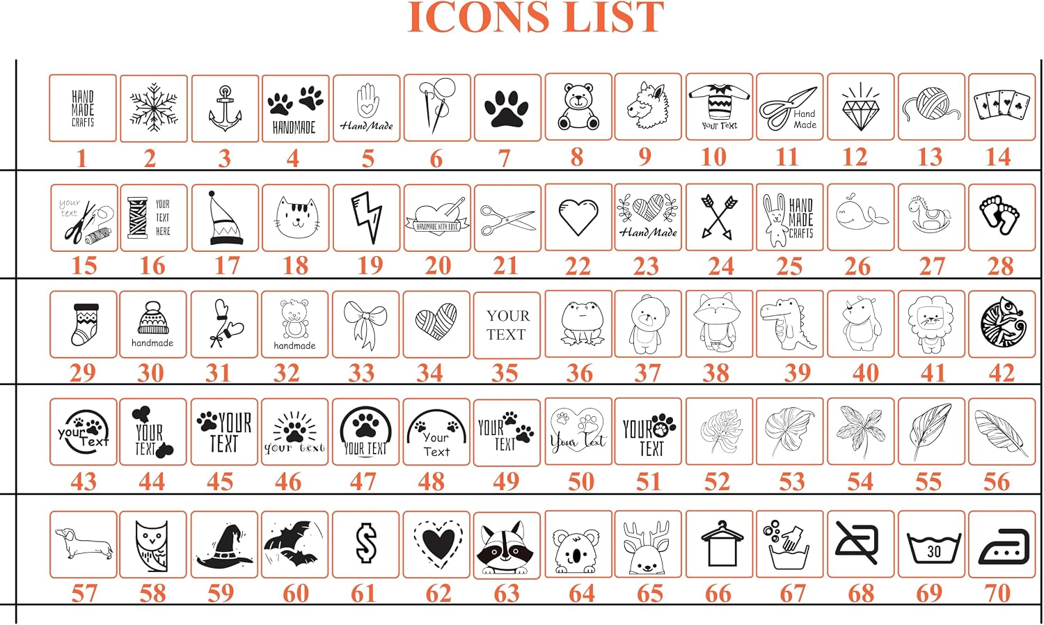 Faux Leather Labels for Personalizing Products, Vegan, Customizable image 3