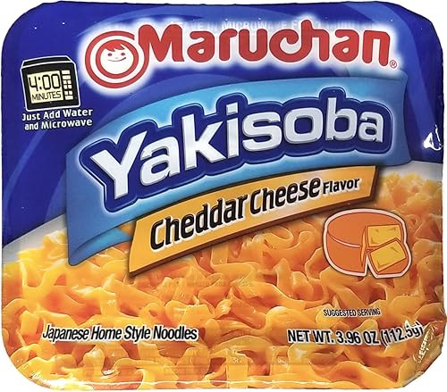 Maruchan Yakisoba Cheddar, 3.96 onzas (paquete de 4)