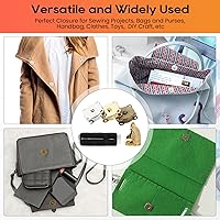 Vista 6 de 30 juegos de broches magnéticos, broches magnéticos para bolsos con accesorios de costura, cierres magnéticos para coser manualidades, bolsos, ropa