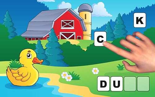 Preschool and Kindergarten Reading, Tracing & Spelling School Adventure: First Words - Animals A to Z (Letters Recognition, Phonics, Alphabet Learning Game) for Kids (Kindergarten, Toddler, Preschool, Grade 1) Educational Toy by Abby Monkey® - Thumbnail 3