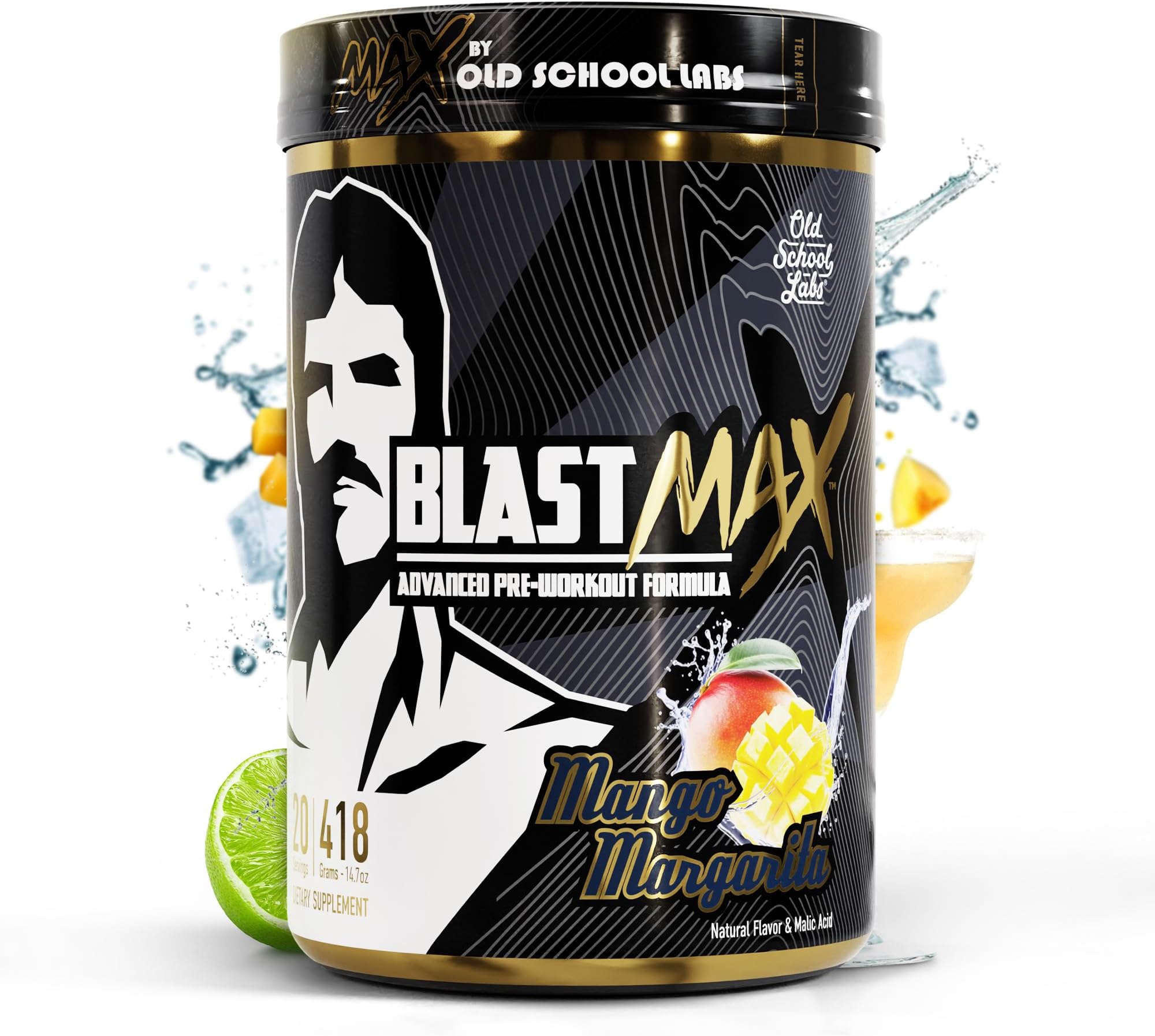 Blast Max – High-Stim Pre-Workout Powder – Highly Acclaimed Fully Stacked Pre Workout Energy Drink for Max Pumps, Max Focus, and Max Power – Sugar-Free & Natural Flavors – 20 Stacked Servings