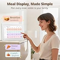 Vista 5 de Dragon Touch Calendario Digital de Tabla de Tareas de 10.1 Pulgadas – Pantalla Táctil Interactiva, Planificador Familiar Inteligente, Calendario