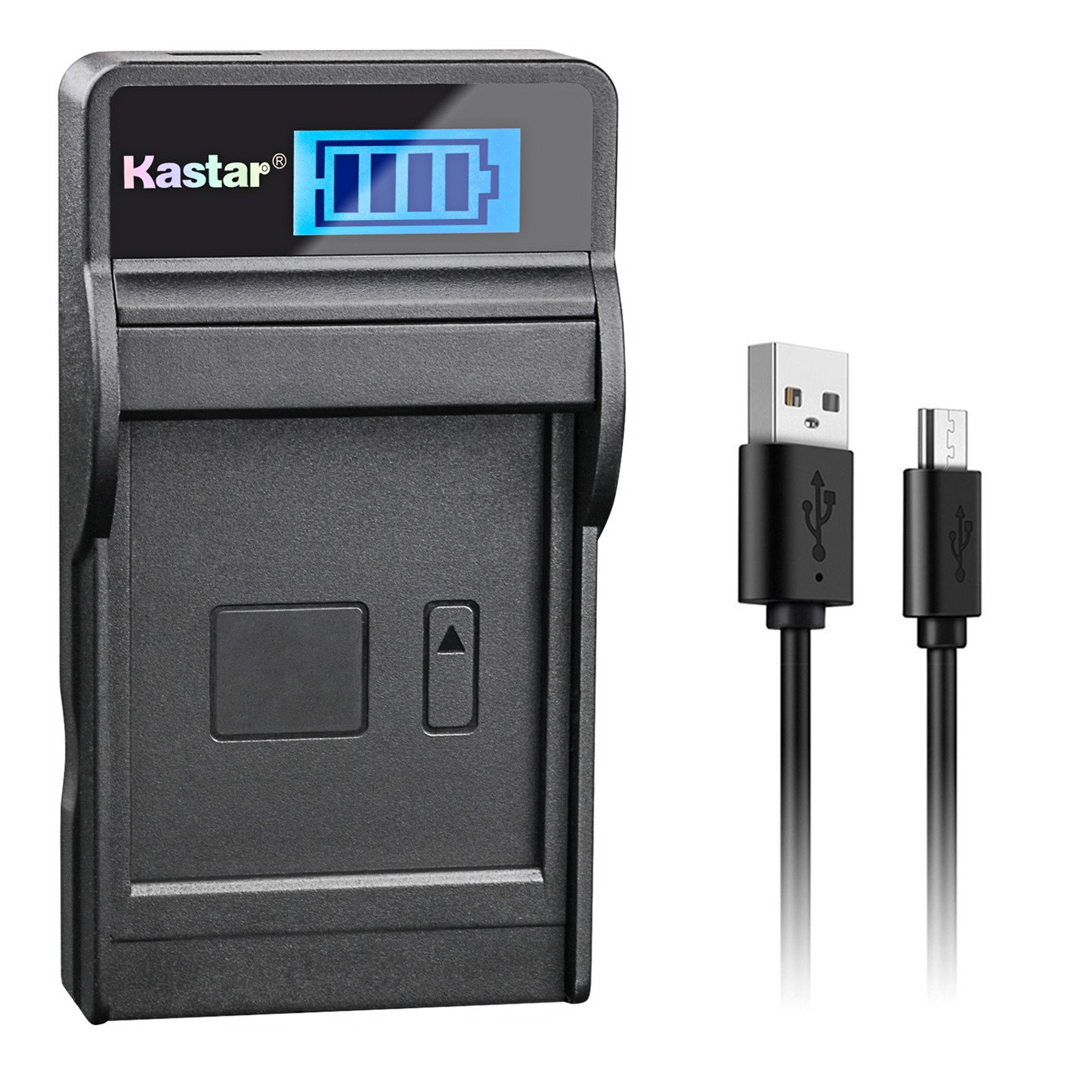 Kastar Slim LCD Charger for NP-FW50 and Sony Alpha 6300 Alpha 6500 ILCE-QX1 Alpha 7 7R 7R II 7S a7R a7S a7R II a5000 a5100 a6000 a6300 NEX-7 DSC-RX10