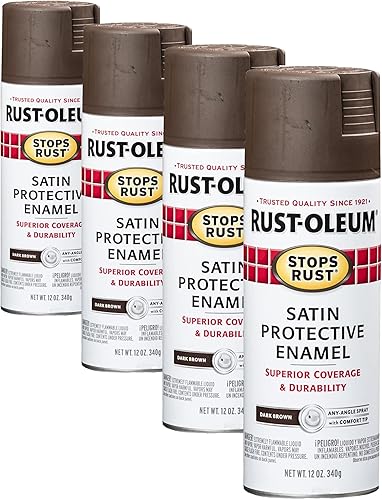 Vista 54 de Rust-Oleum - Pintura antióxido en aerosol, 12 onzas, color transparente brillante, modelo 7701830