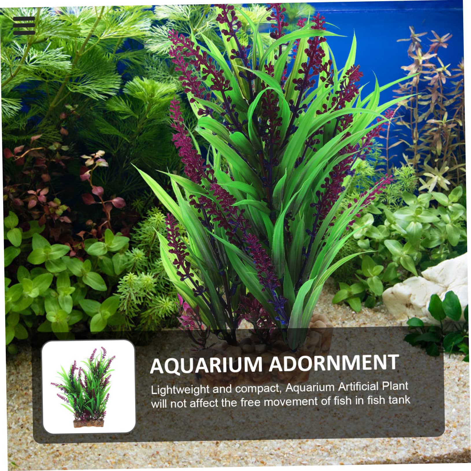 2 Piezas Plantas Acuáticas Artificiales Decoración De Peces Luz del Acuario Plantas Falsas Nenúfares Artificiales Acuario Falso con Bomba De Aire Hojas Artificiales Resina