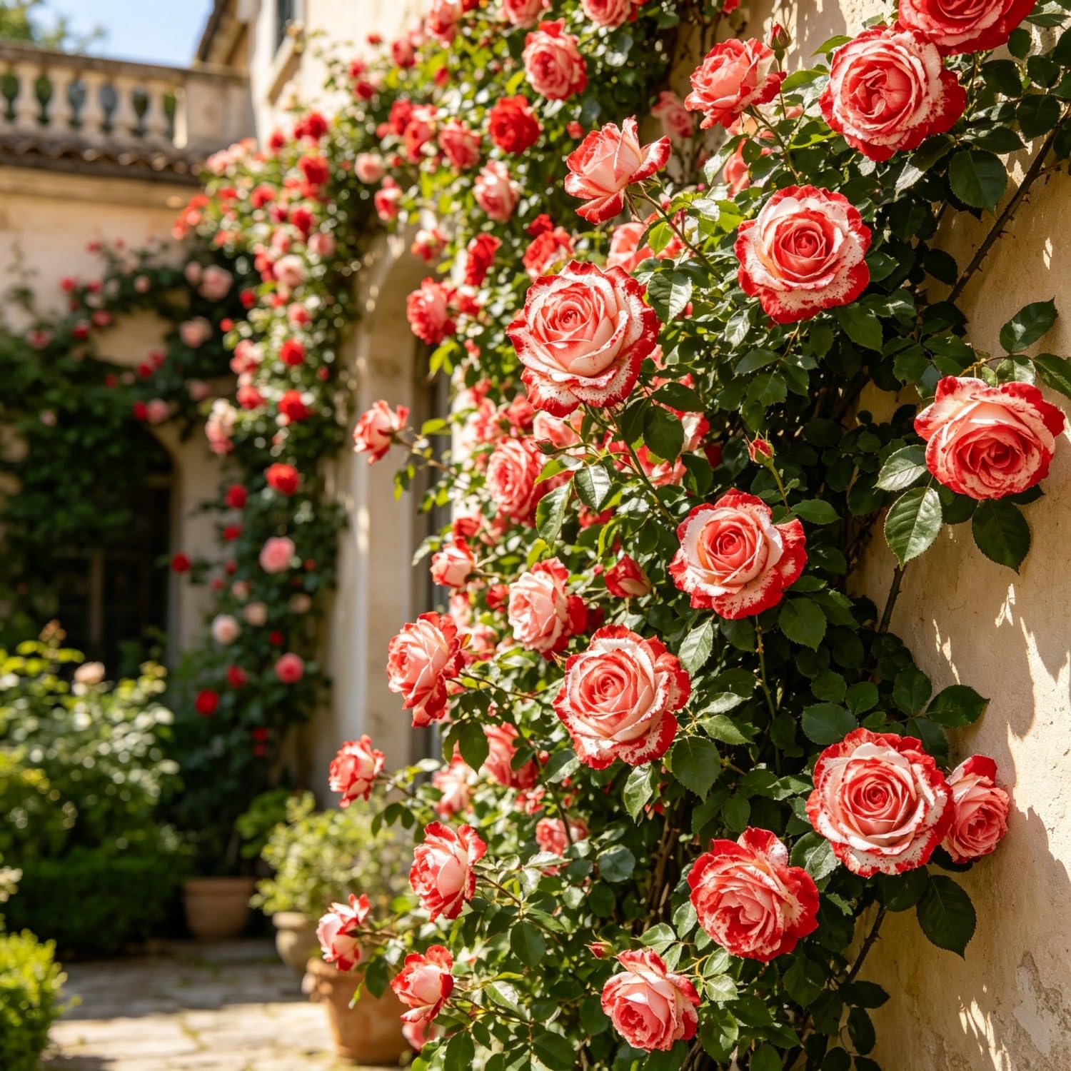 Climbing Rose-Hardy Perennial,Garden Flowers,Ornamental Flowers,Wedding Flowers，Professional Planting for Stunning Garden Displays-500pcs-C