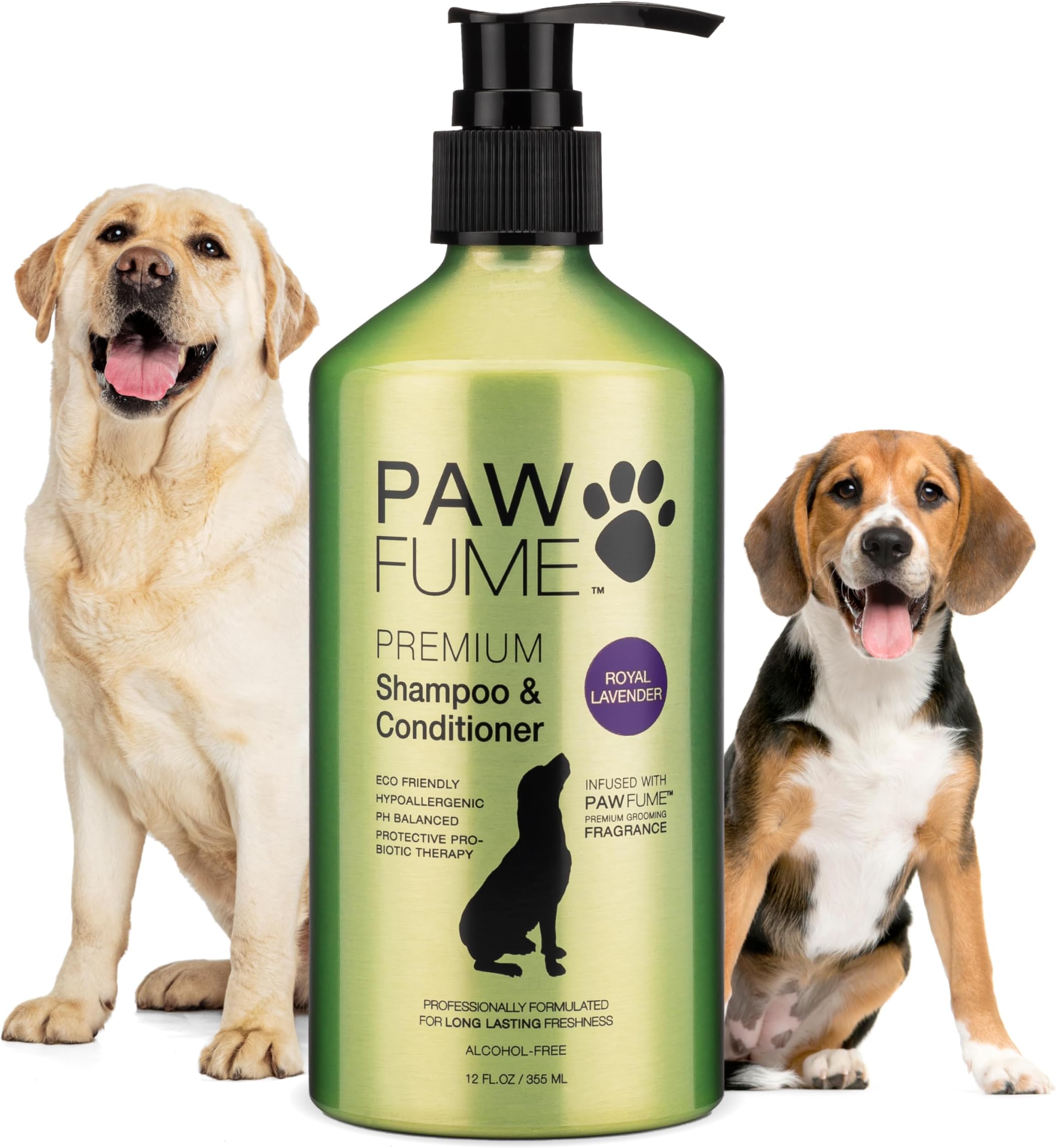 - PAWFUME Dog Shedding Shampoo and Conditioner, Royal Lavender, 1-Pack – Nourish & Detangle for Silky Soft Coat – Probiotic, Deep-Cleaning, pH-Balanced – Salon-Quality Shedding Shampoo for Dogs