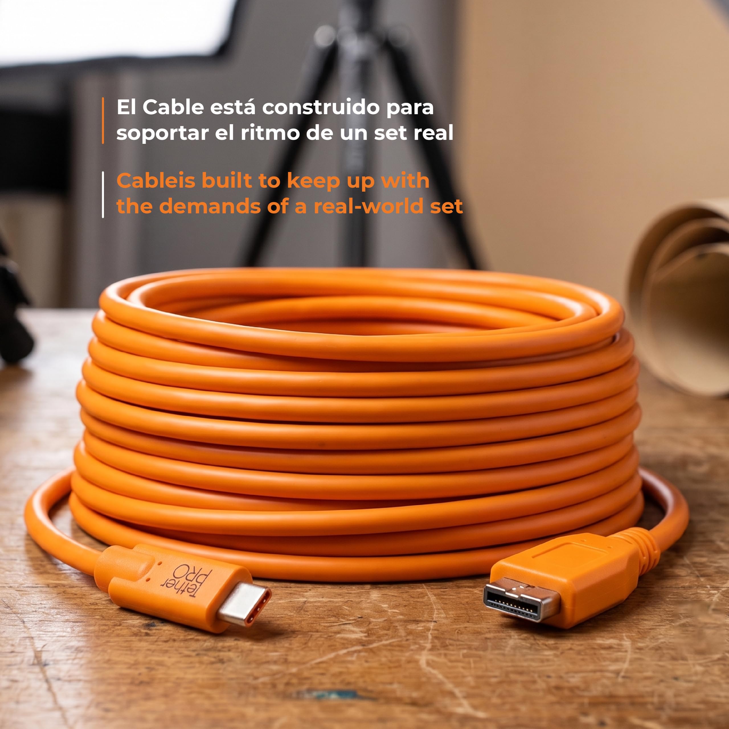 Tether Tools USB-C a 3.0 Micro- B 4,60 m naranja
