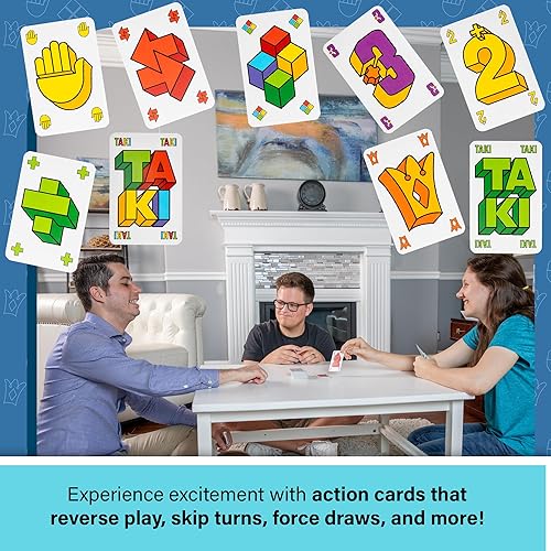 Miniatura 4 de AMIGO Juego de cartas Super Taki para adultos y niños, caja azul