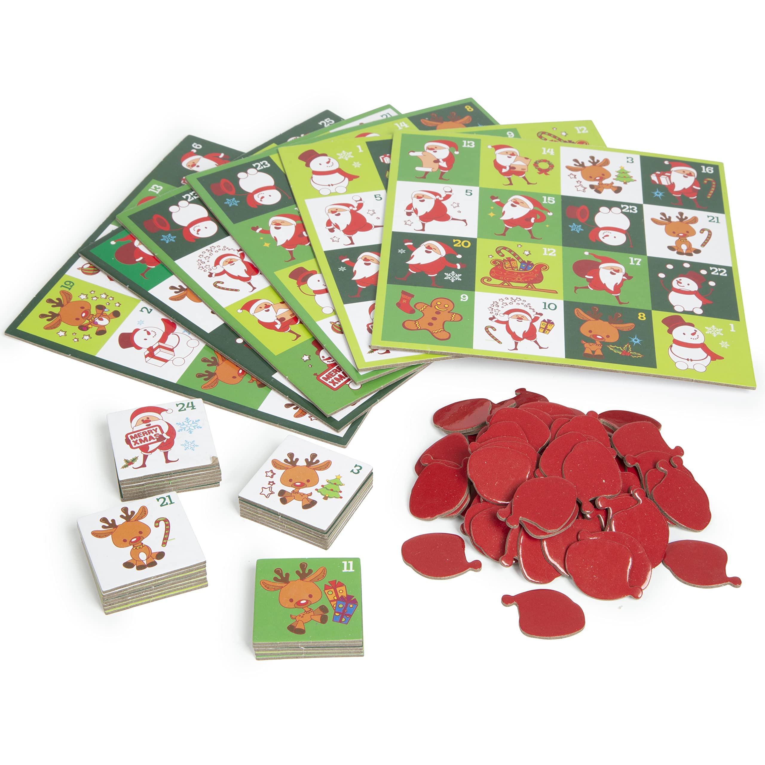 abeec Christmas Bingo Bingo Game for Children and Adults Includes