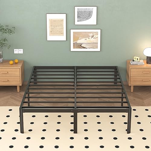 Miniatura 9 de Marco de cama Queen de 14 pulgadas con patas de esquina redondeadas