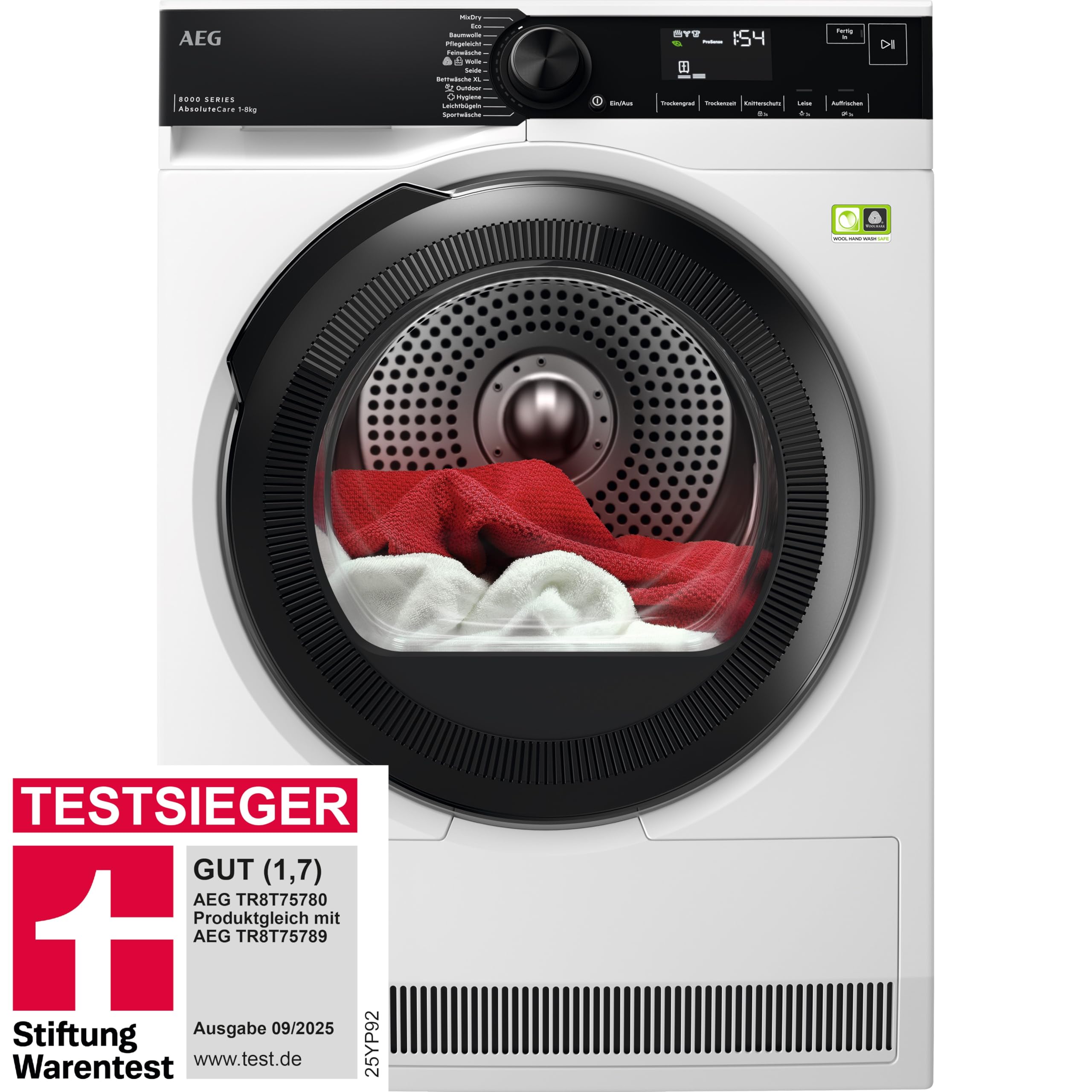Aeg Wärmepumpentrockner 8000 AbsoluteCare® TR8T75780 – Bild 2