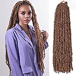 ZRQ 2 Packs Butterfly Locs Crochet Hair 30 Inch Blonde Distressed Faux Locs Crochet Braids Pre looped Goddess Soft Locs Synthetic Locs Braids For Women 27
