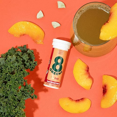 Miniatura 9 de 8Greens Daily Greens - Tabletas efervescentes  Refuerzo de superalimentos, energía y apoyo inmunológico, hechas con verduras reales, polvo de