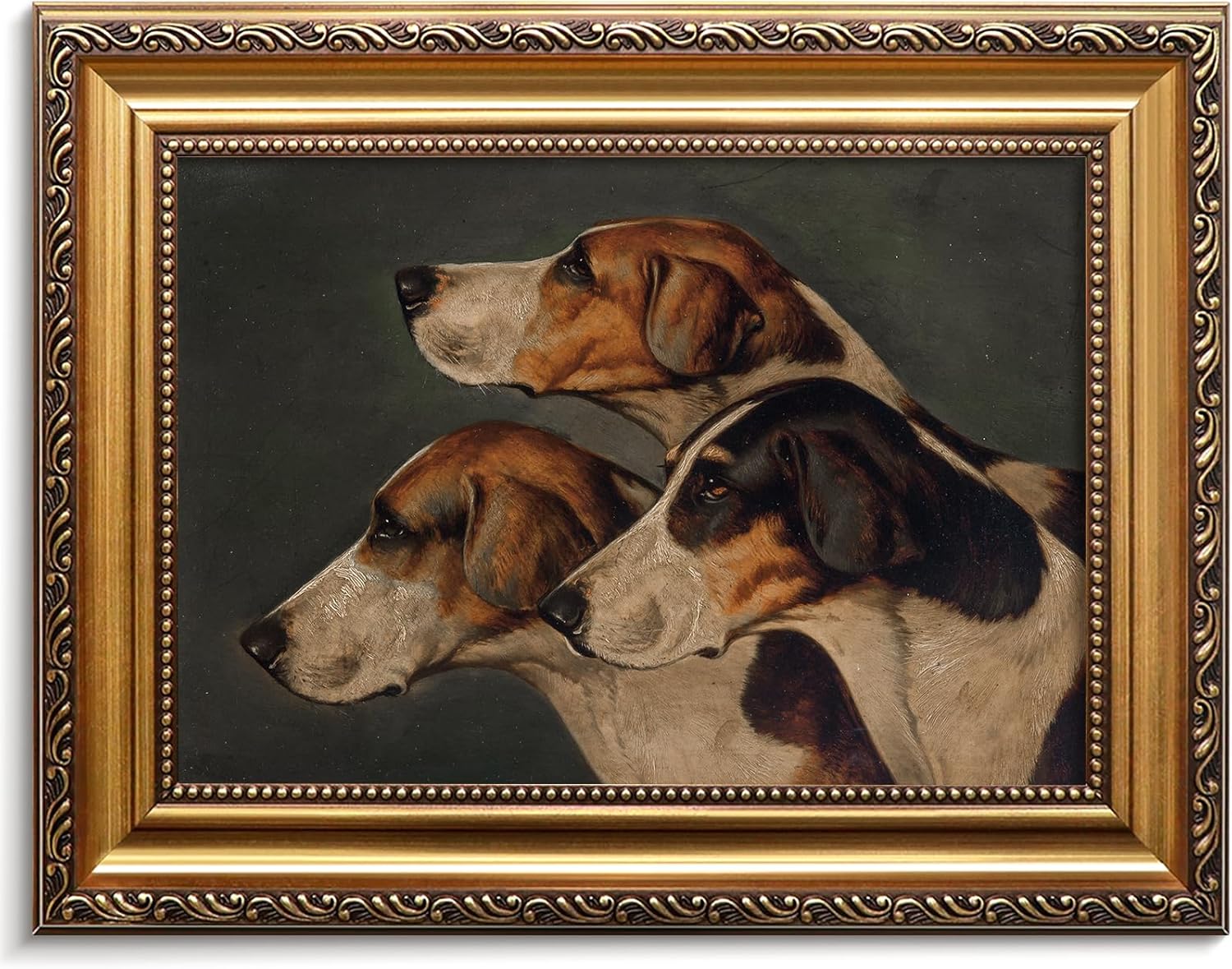 Vodefoad Retro Black Swan Gold Framed Wall Art canvas Decor Dark Academia Gothic Home Decor Moody Vintage Oil Painting Aesthetic Victorian Goth Print for Galley Living Room, Bedroom - 9x12inch