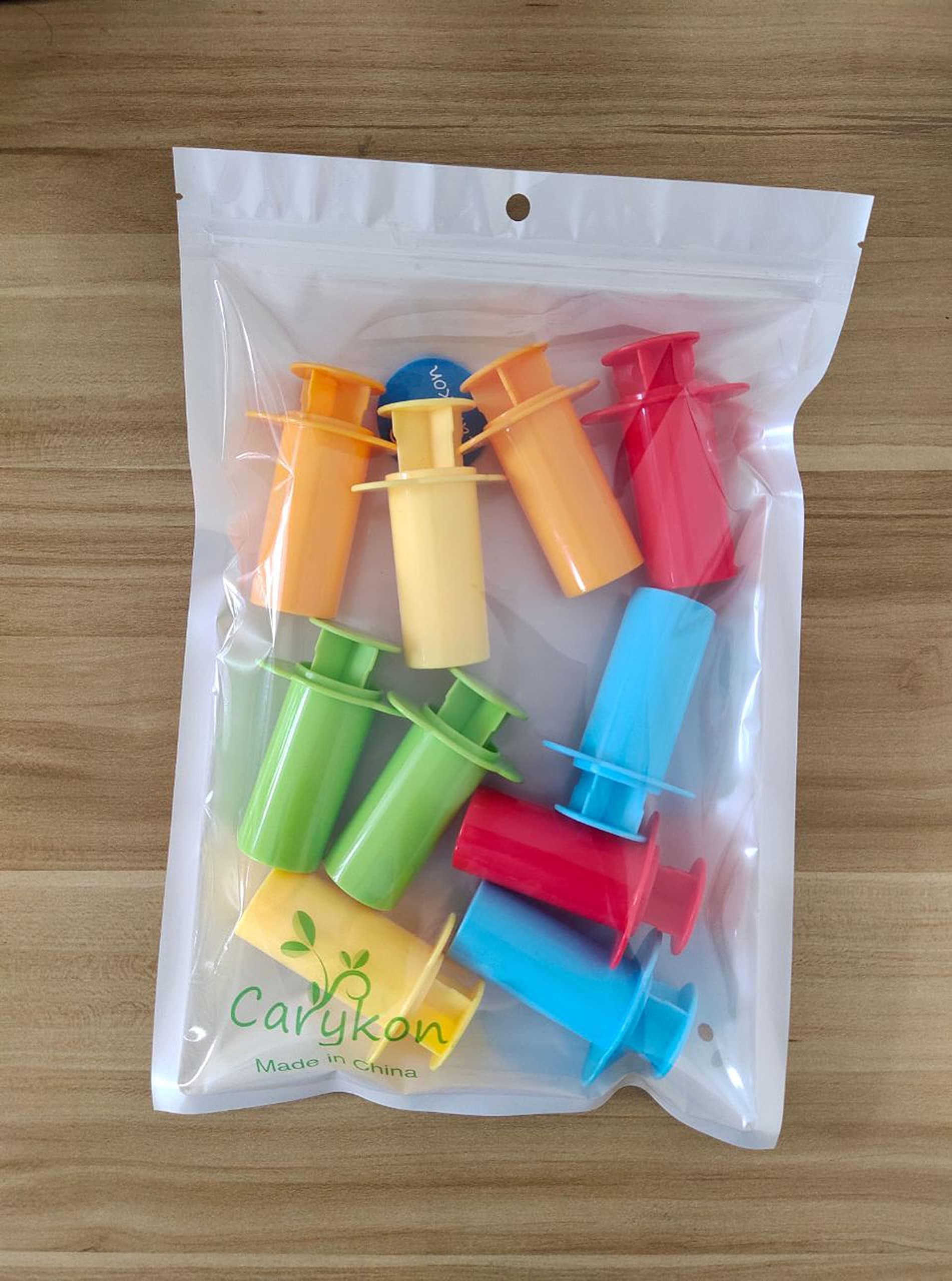 Lot de 10 extrudeuses à pâte - 5 motifs