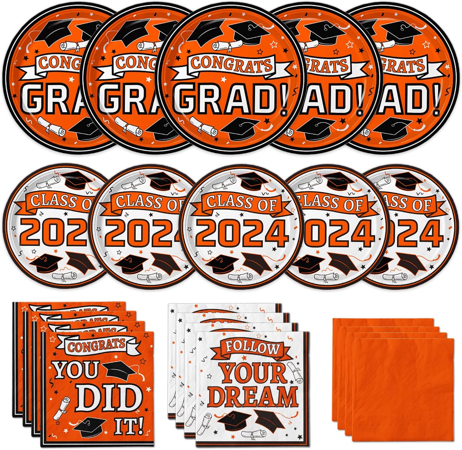 Graduation Plates and Napkins 2024 Graduation Party