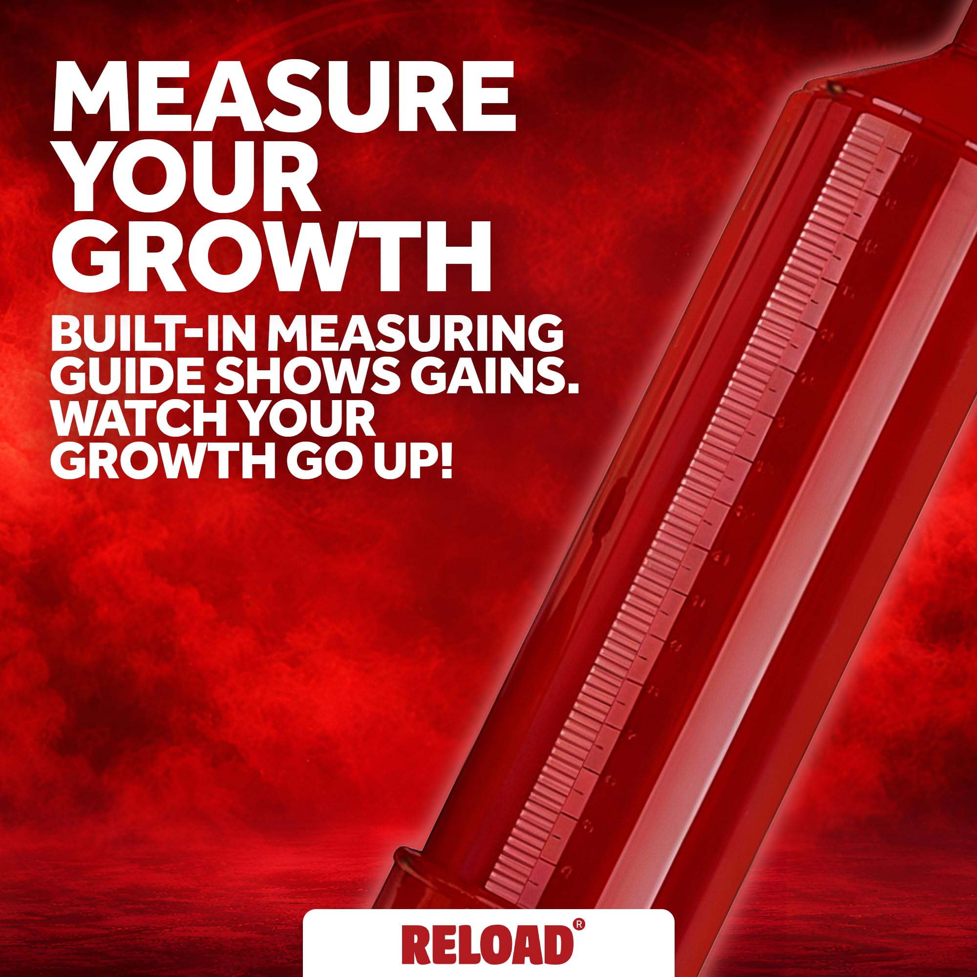 Reload The O.G. : pompe à pénis pour l'érection masculine, pompe à vide à commande manuelle dotée d'un design confortable en silicone souple, fabriquée dans un matériau sans danger pour le corps