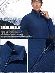 TACVASEN Veste à fermeture éclair pour femmes Vestes légère Vestige chaude pour femmes avec 2 Poches à fermeture éclair
