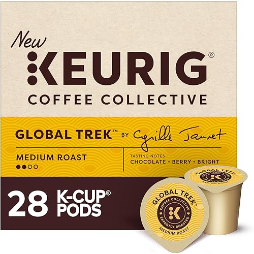 Keurig Coffee Collective, Global Trek by Cyrille Jannet, Medium Roast Coffee, Single Serve Keurig K-Cup Pods, 28 Count