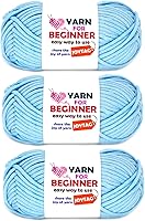 Vista 44 de Hilo de Ganchillo para Principiantes Verde Manzana Hilo de Algodón para Tejer y Tejido - Kit de Ganchillo para Principiantes - 3 * 50g