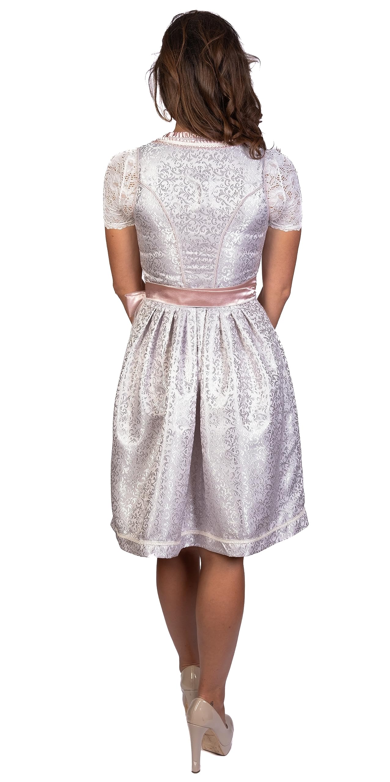 Trachtl Emely Dirndl Trachtenkleid Damen 2:TLG Set Dirndlkleid und Schürze in 6 Farben