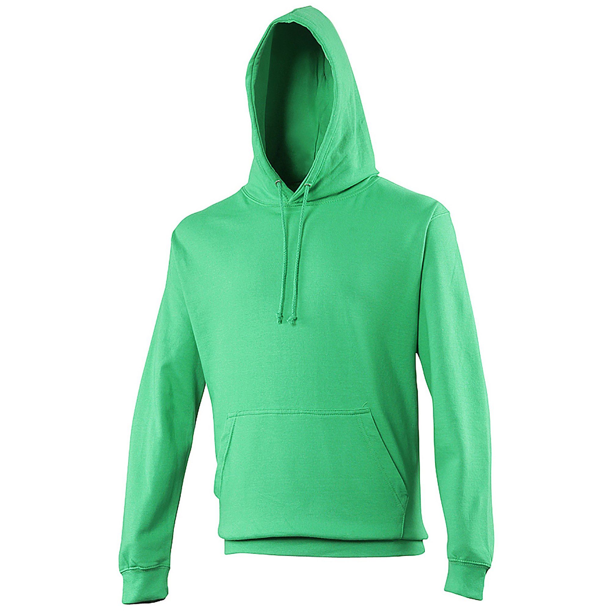 AWDis Men's College Hoodie, Green (Kelly Green), Medium