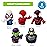 Ginsey Spidey and His Amazing Friends 5 Piece Finger Puppet Set - Bath Toys, Party Favors, 1.0 Count, 0.145 pounds