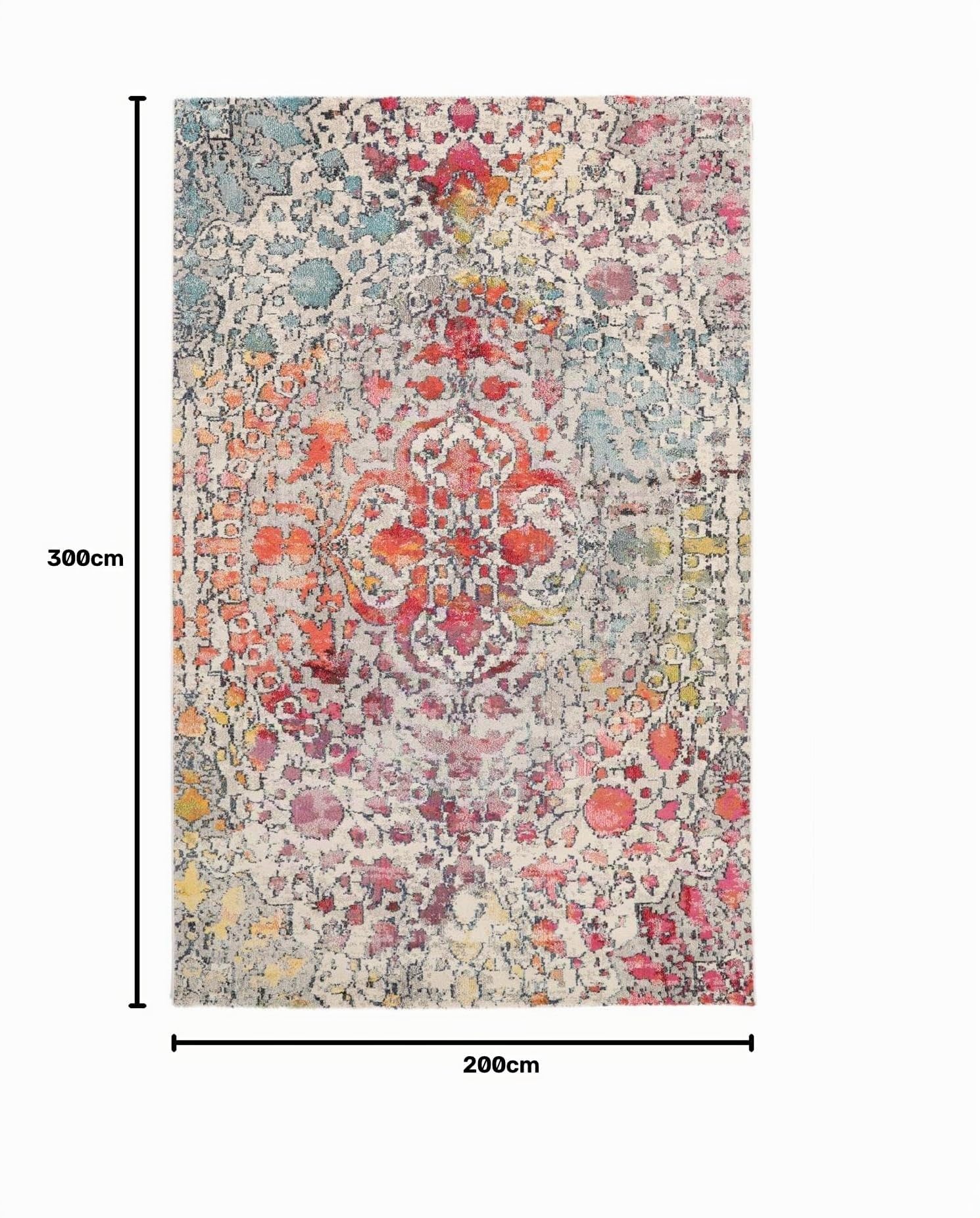 RugVista Kaleidoscope Tapis, 200 x 300 cm, Multi
