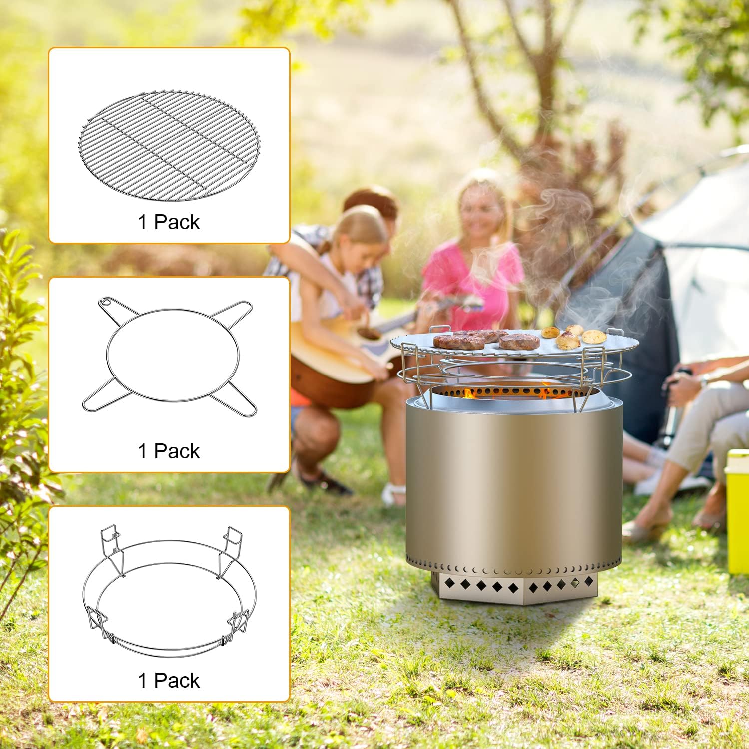 Buy Barbecue Cooking Grate System Grilling Accessory for Solo Stove