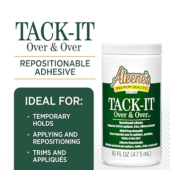 Aleene's Tack-It Over & Over Repositionable Adhesive 16 fl.oz.