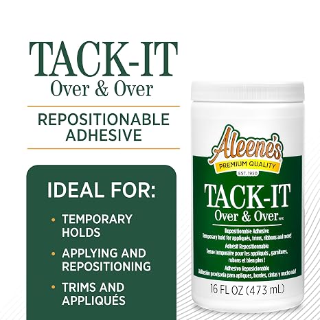 Aleene's Tack-It Over & Over Repositionable Adhesive 16 fl.oz.