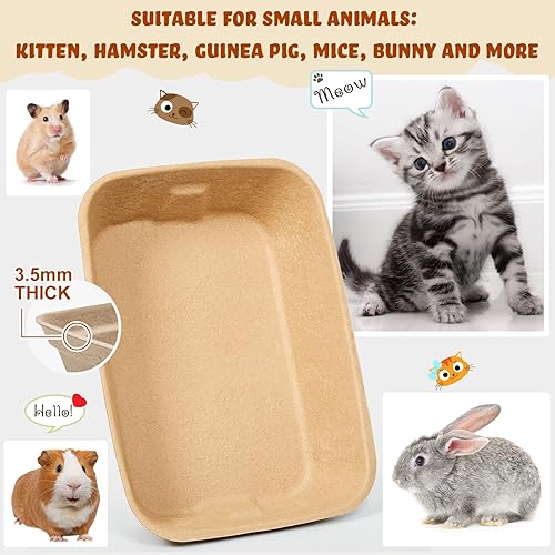 Miniatura 2 de Tessco for you 5 Pack Disposable Cat Litter Box Large, 3.5mm Thick, Sturdy Leak Resistant, 16'' x 11.2'' x 3.7'' Tray, No Scrubbing, Odor Control,